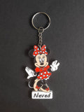 Egyedi neves Minnie egér kulcstartó